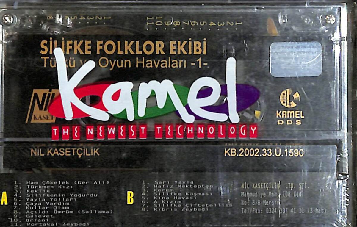 Silifke Folklor Ekibi - Türkü Ve Oyun Havaları 1 Kaset (Sıfır) KST28191 - 2