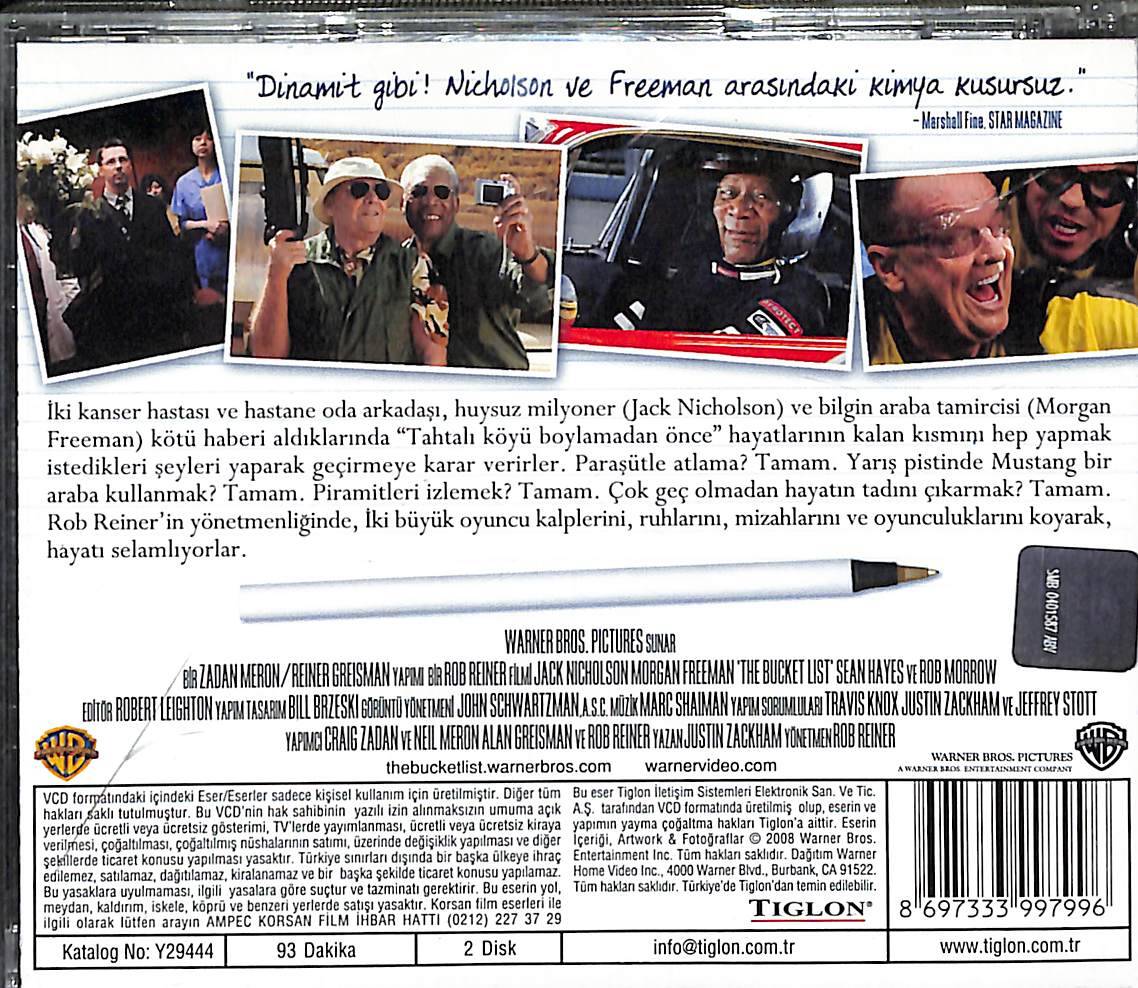 Şimdi Ya da Asla - The Bucket List (2007) ' Jack Nicholson - Morgan Freeman ' VCD27921 - 2