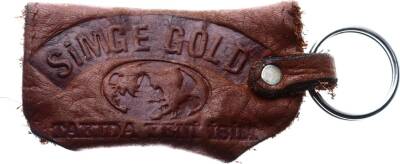 Simge Gold Deri Açılıp Kapanabilir Eski Anahtarlık AKS670 - 3