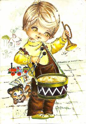 Simli Bebek Kartpostal KRT18301 - 1