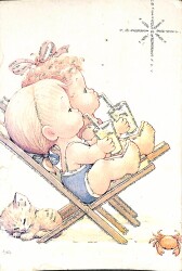 Simli Bebek Kartpostal KRT18427 - Gökçekoleksiyon