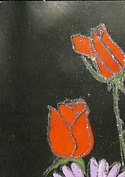 Simli Çiçek Kartpostal KRT12753 - Gökçekoleksiyon