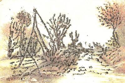 Simli Kış Temalı Kartpostal KRT13962 - 1