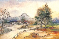 Simli Manzara Temalı Kartpostal KRT15902 - Gökçekoleksiyon