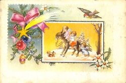 Simli Melek Ve Yılbaşı Kartpostal KRT18081 - Gökçekoleksiyon