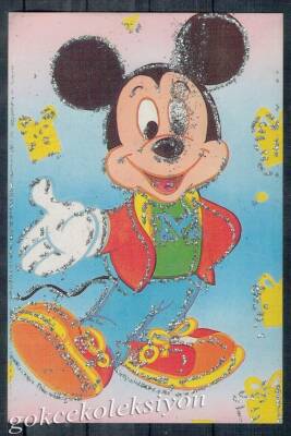 Simli Mickey Mouse Animasyon Kartpostal KRT3877 - 1