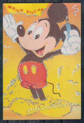 Simli Mickey Mouse Animasyon Kartpostal KRT3896 - 1