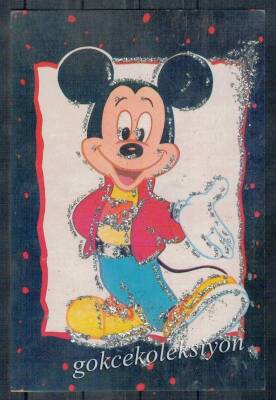 Simli Mickey Mouse Temalı Kartpostal KRT4837 - 1