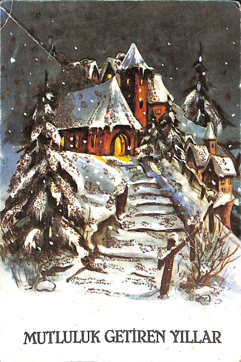 Yılbaşı Temalı Kartpostal KRT20983 - 1