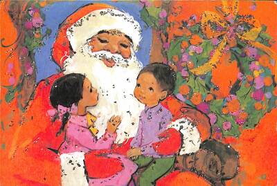 Simli Noel Yılbaşı Kartpostal KRT18073 - 1