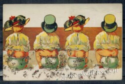 Simli Sevimli Çocuklar Temalı Kartpostal KRT4459 - Gökçekoleksiyon