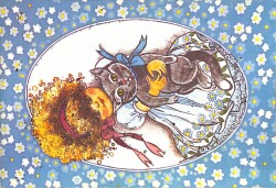 Simli Yılbaşı Kartpostal - glittery postcard KRT17966 - Gökçekoleksiyon