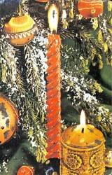 Simli Yılbaşı Kartpostal KRT18104 - Gökçekoleksiyon