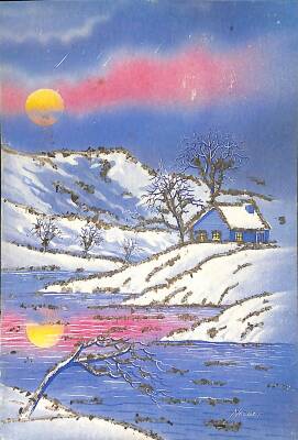 Simli Yılbaşı Kartpostal KRT18448 - 1