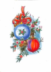 Simli Yılbaşı Kartpostal KRT18458 - Gökçekoleksiyon