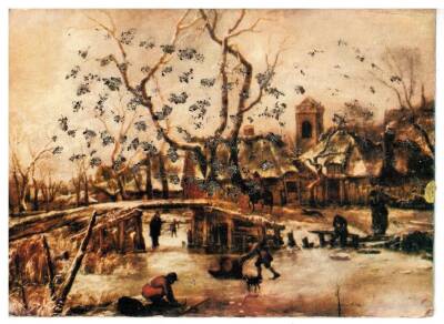 Simli Yılbaşı Kartpostal KRT3341 - 1