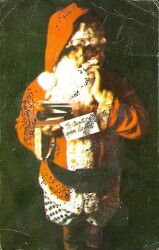 Simli Yılbaşı Kış Temalı Kartpostal KRT17228 - Gökçekoleksiyon