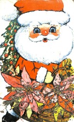 Simli Yılbaşı Kış Temalı Kartpostal KRT17233 - Gökçekoleksiyon