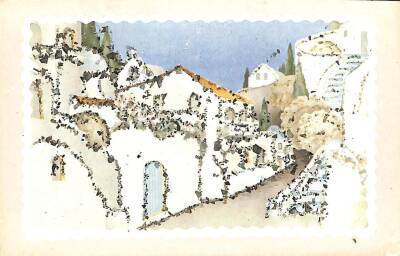 Simli Yılbaşı Kış Temalı Yılbaşı Kartpostal KRT17209 - 1