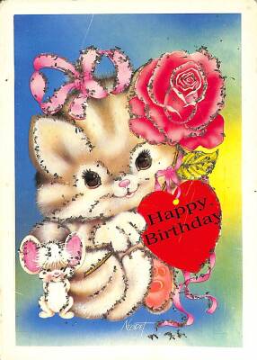 Simli Yılbaşı Noel Kartpostal - glittery postcard KRT17915 - 1