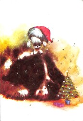 Simli Yılbaşı Temalı Kartpostal KRT20971 - Gökçekoleksiyon