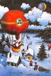 Simli Yılbaşı Temalı Kartpostal KRT20987 - Gökçekoleksiyon