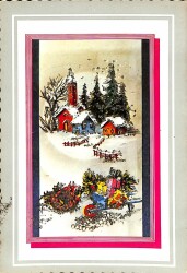 Simli Yılbaşı Yeni Yıl Kartpostal KRT18288 - Gökçekoleksiyon