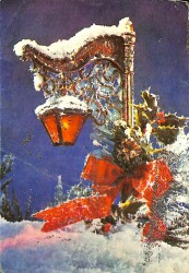 Simli Yılbaşı Yeni Yıl Kartpostal KRT18352 - Gökçekoleksiyon