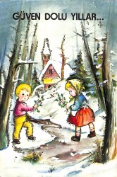 Simli Yılbaşı Yeni Yıl Temalı Tebrik Kartı KRT18171 - Gökçekoleksiyon