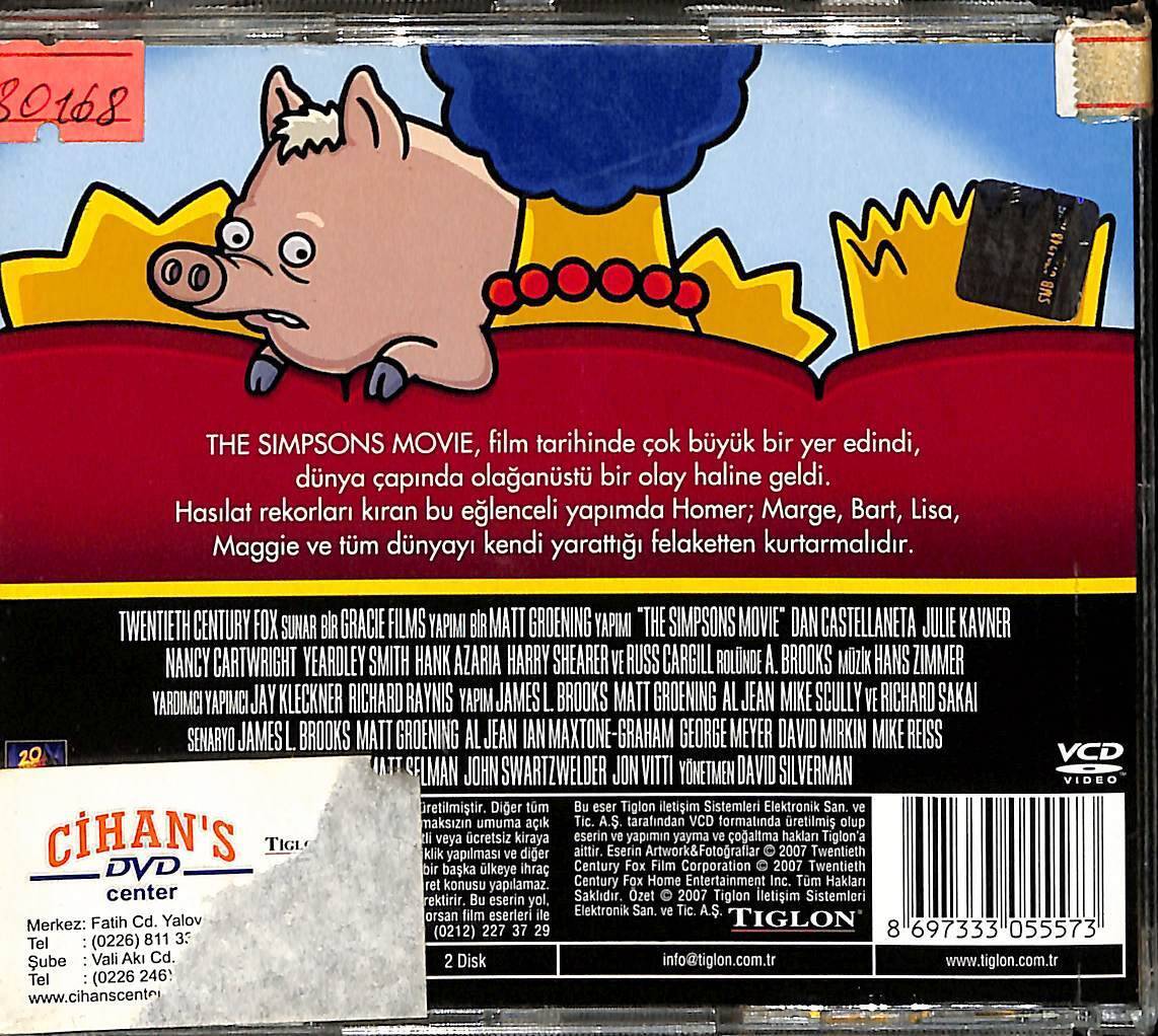 Simpsonlar Sinema Filmi VCD Film VCD15033 - 2