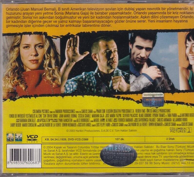 Sin Ton Ni Sonia - Mutsuzluğun Hikayesi VCD Film VCD10064 - 2