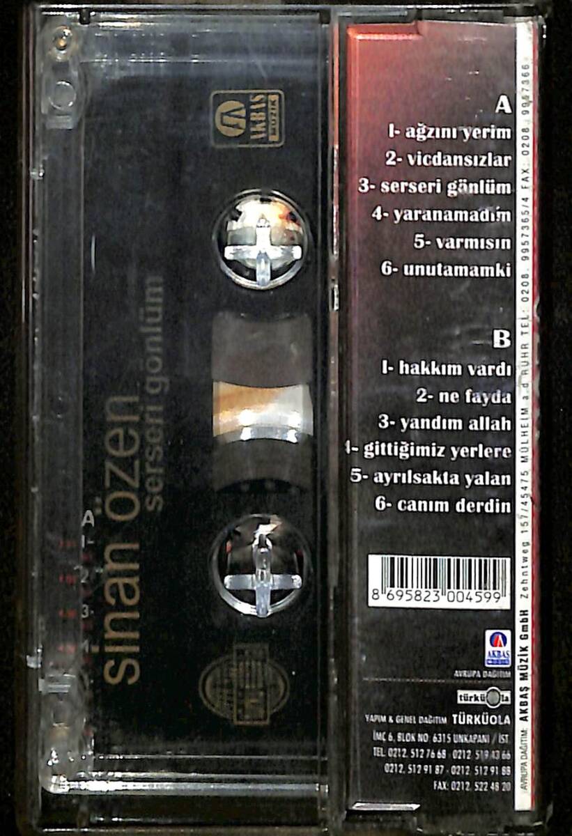 Sinan Özen - Serseri Gönlüm Kaset (İkinci El) KST28125 - 2