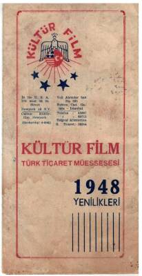 SİNEMA-1948 Kültür Filim Reklam Broşörü EFM(N)1093 - 9