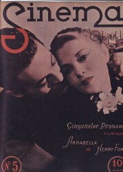 SİNEMA OBJEKTİFİ (Sinema Dergisi) Sayı5 10 Teşrinisani 1937 - Grace Bradley, Loretta Young, Baby-Star, Cin harlow, Greta Garbo NDR49760 - 1