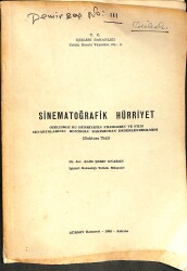 SİNEMATOĞRAFİK HÜRRİYET - Doktora Tezi NDR101408 - Gökçekoleksiyon