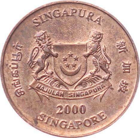 Singapur 1 Cent 2000 ÇT+ YMP11012 - 2