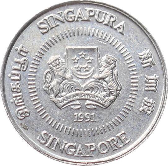 Singapur 10 Cent 1991 ÇÇT YMP11011 - 1