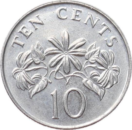 Singapur 10 Cent 1991 ÇÇT YMP11011 - 2