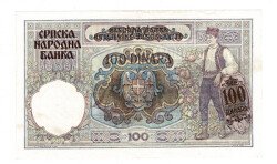 Sırbistan 100 Dinar 1941 - ÇA YKP8550 - 2
