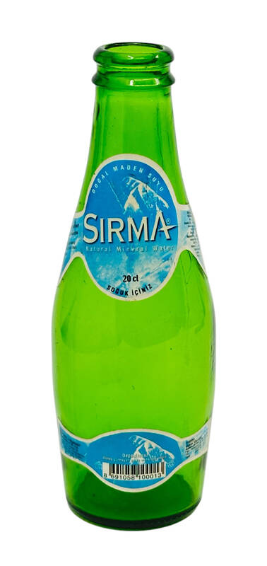 Sırma Doğal Maden Suyu Cam Şişe – Yeşil – Vintage CMK1100 - 1
