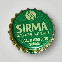 SIRMA Doğal Maden Suyu Sodası Basılmamış Gazoz Kapağı CMK1-1185 - Gökçekoleksiyon