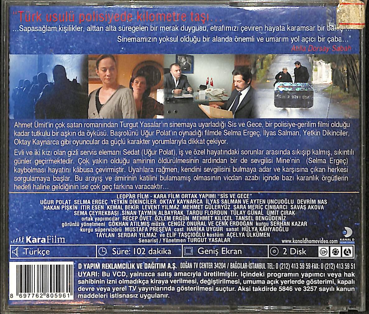Sis Ve Gece VCD Film VCD27043 - 2