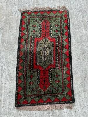 Sivas Eski El Dokuma Antika Halı YastıkAOB3794 (N) - 3