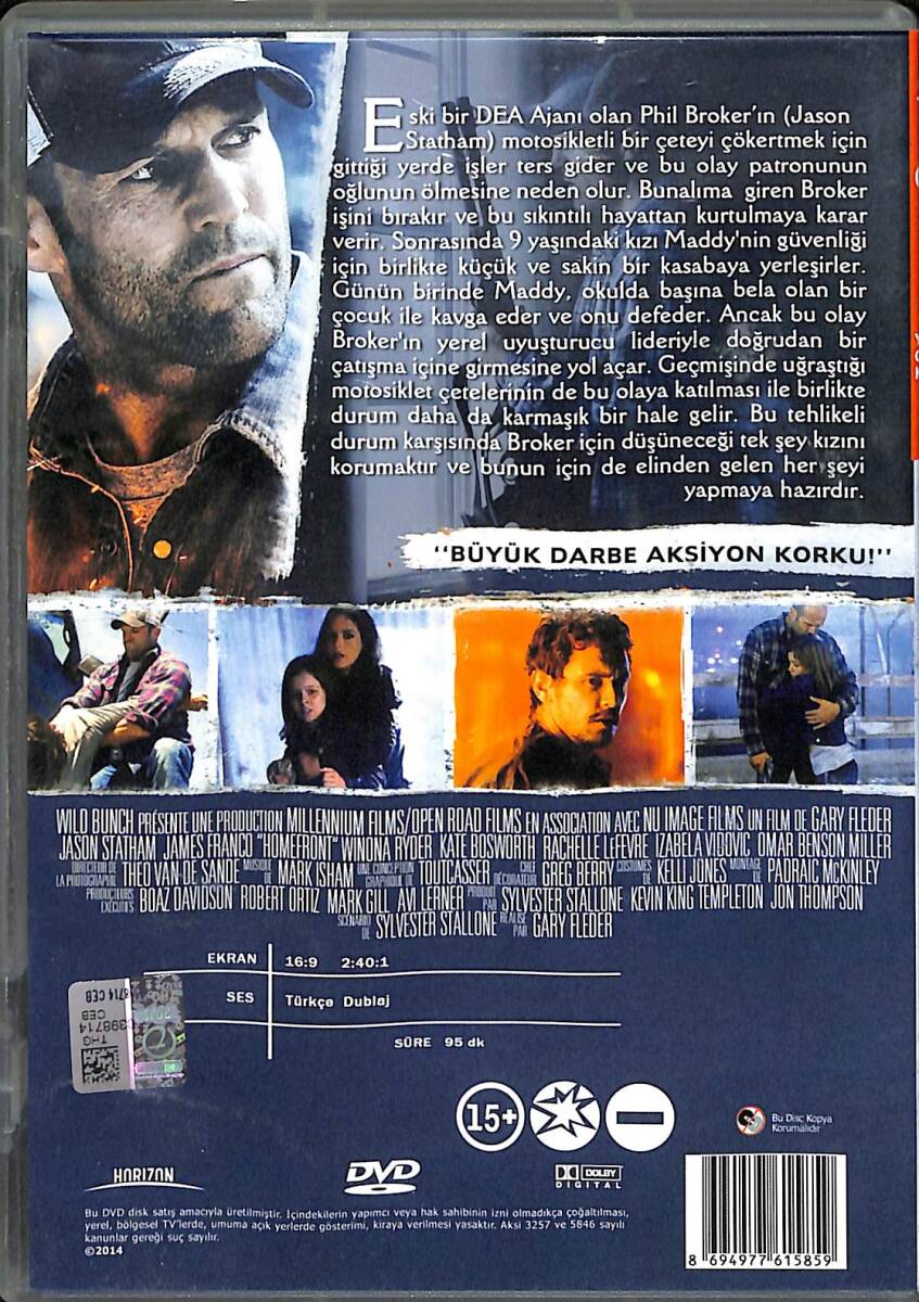Sivil Cephe (Homefront) – Orijinal DVD (İkinci El) * Jason Statham, James Franco, Winona Ryder, Kate Bosworth * DVD2944 - 2