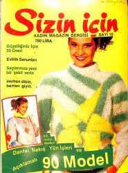 Sizin İçin Kadın Magazin Dergisi Ağustos 1982 Sayı 10 NDR92777 - Gökçekoleksiyon