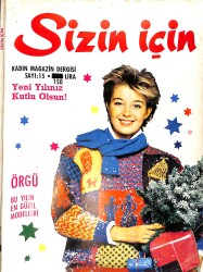 Sizin İçin Kadın Magazin Dergisi Ocak 1983 Sayı 15 NDR92776 - Gökçekoleksiyon