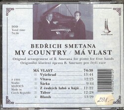 Smetana - My Country CD (İkinci El) CD4371 - 2