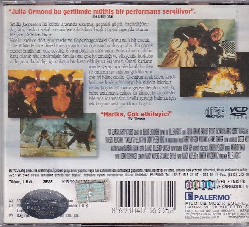 Smilla Ve Karlar VCD Film VCD9640 - 2