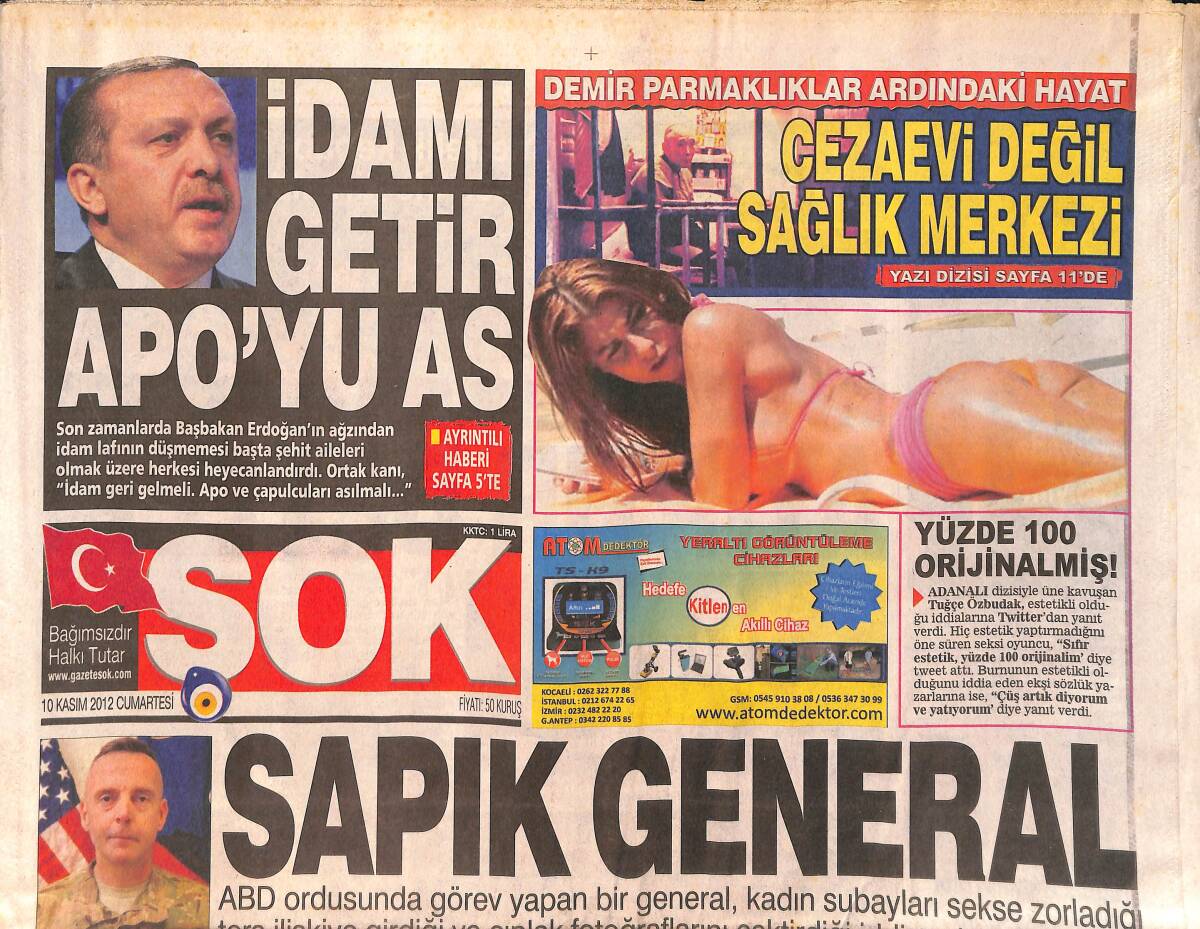 Şok Gazetesi 10 Kasım 2012 - Başbakan Erdoğan 