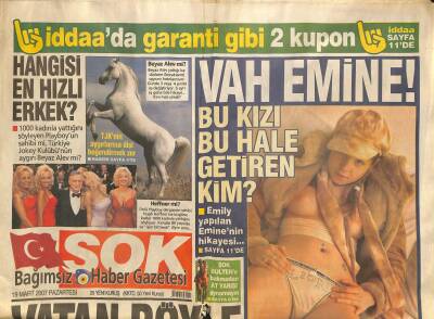 Şok Gazetesi 19 Mart 2007 - İstanbul Ve Ankara Zenginler Liginde GZ115833 - 1